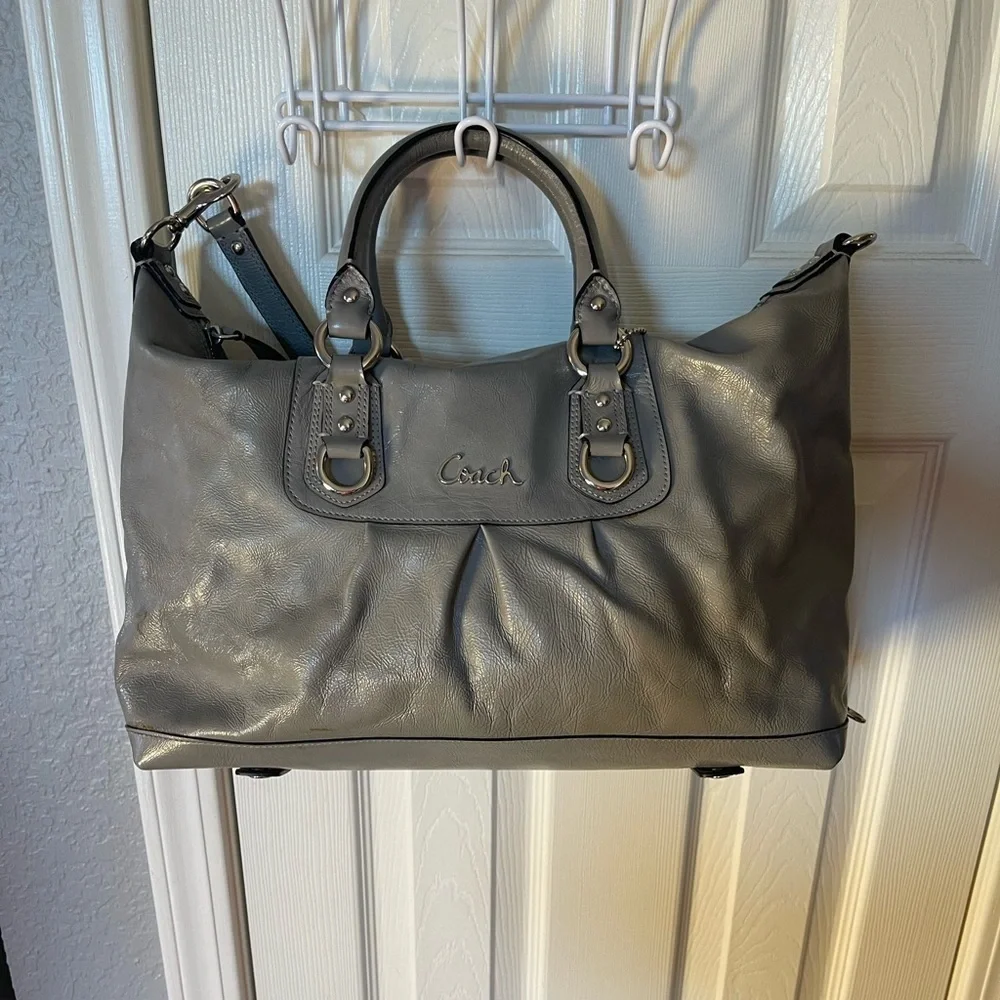 Coach Large Gray Ashley Satchel